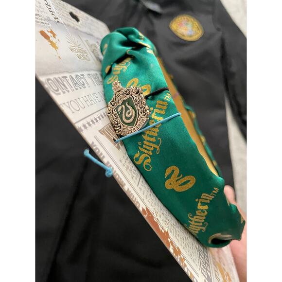 Harry Potter Slytherin Girls Size M 7-8Yrs Black Green Halloween Costume - Picture 11 of 11